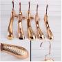 5Pcs Gold Plastic Hanger for Clothes Organizer Clothing Coat Suit Hanger Closet Decoration
