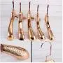 5Pcs Gold Plastic Hanger for Clothes Organizer Clothing Coat Suit Hanger Closet Decoration 5Pcs Gold Plastic Hanger for Clothes Organizer Clothing Coat Suit Hanger Closet Decoration