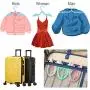 PiscatorZone 10 Pcs Travel Hangers Portable Folding Clothes Hangers Travel Accessories Foldable Clothes Drying Rack