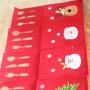 Silverware Holders Bottle Cute Mini Socks Mini Santa Bag Silverware Holder Pockets for Party Decor Tree Hanger
