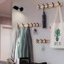 JMTLLYMJ Coat Hooks, Household Wall Coat Racks, Hangers Behind The Door, Clothes Hooks, Row Hooks, Strong Load-Bearing Coat Hooks (Size : 5 Hooks)
