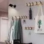 JMTLLYMJ Coat Hooks, Household Wall Coat Racks, Hangers Behind The Door, Clothes Hooks, Row Hooks, Strong Load-Bearing Coat Hooks (Size : 5 Hooks)