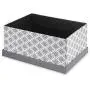 Pop n Store Decorative Storage Boxes with Lid - Collapsible and Stackable - Medium Document Boxes Aztec Gray Print - Interior Size (12