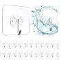Ansxiy Wall Hooks 13lb(Max) Transparent Reusable Seamless Hooks,Adhesive Hooks,Reusable Utility Hooks for Bathroom and Kitchen, Waterproof and Oil Proof,24 Pack Ansxiy Wall Hooks 13lb(Max) Transparent Reusable Seamless Hooks,Adhesive Hooks,Reusable Utility Hooks for Bathroom and Kitchen, Waterproof and Oil Proof,24 Pack