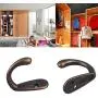 20PCS Wall Hook , No Scratch Bronze Single Coat Robe Hanger Hardware For Dress , Clothes , Jewelry , Heavy Duty C Mounted Towel Hooks With 40 Screws , Display For Kitchen , Home , Office, Closet 20PCS Wall Hook , No Scratch Bronze Single Coat Robe Hanger Hardware For Dress , Clothes , Jewelry , Heavy Duty C Mounted Towel Hooks With 40 Screws , Display For Kitchen , Home , Office, Closet