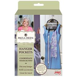 Paula Deen Hanger Pocket Organizer & Storage, Hanging Accessory Holder Fits All of Your Outfit Accessories - Organize Daily Clothing and Wardrobe - Coordinating a Scarf, Handbag, Jewelry and Clothing