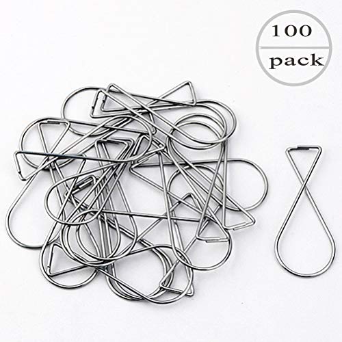 [100Pack] Ceiling Hook Clips，T-Bar Squeeze Hangers Clips Drop Ceiling Clips for Office, Classroom, Home and Wedding Decoration