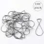 [100Pack] Ceiling Hook Clips，T-Bar Squeeze Hangers Clips Drop Ceiling Clips for Office, Classroom, Home and Wedding Decoration