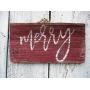 Vintage look MERRY new calligraphy Christmas Chalk Couture style old time font jute hanger antique style primitive style. weathered wood sign Vintage look MERRY new calligraphy Christmas Chalk Couture style old time font jute hanger antique style primitive style. weathered wood sign