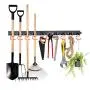 MOHOO Adjustable Storage System 64 Inch, Wall Holders for Tools, Wall Mount Tool Organizer, Garage Organizer, Garden Tool Organizer, Heavy Duty Tools Hanger with 4 Rails 16 Hooks MOHOO Adjustable Storage System 64 Inch, Wall Holders for Tools, Wall Mount Tool Organizer, Garage Organizer, Garden Tool Organizer, Heavy Duty Tools Hanger with 4 Rails 16 Hooks
