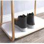 ZCYX Nordic Coat Rack Floor Bedroom Hanger Clothes Bag Rack Multifunctional Clothe Rack Bedroom Rack (Color : Gold Hanger)