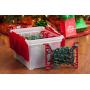 IRIS USA, WFB-45LW, Wing-Lid Storage Boxes with 4 Light Wraps, Red, 1 Pack