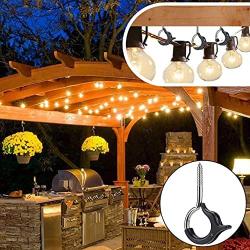 Q-Hanger,20 Pack Lights Hanger Hooks,Q Hanger Screw Hooks,Hooks for Outdoor Lights,Permanent Christmas for Outdoor String Light