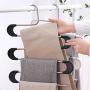 HJYPYJ Magic Hanger,Type s Multifunction Magical Hangers,Abs + Stainless Steel Non-Slip Trouser Hangers,Space-Saving Organizer Hangers, Free Assembly/White / 10 pcs