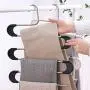 HJYPYJ Magic Clothes Hanger, Anti-Skid Detachable Trouser Hangers, Portable Space Saving Hanger Organiser/Pink / 15 Pcs