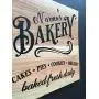 PERSONALIZED BAKERY SIGN, 10X10 RECLAIMED CEDAR SIGN, INCLUDES HANGER, HANDMADE, BAKERY SIGN, KITCHEN SIGN, Birthday Gift, Anniversary Gift, Wedding Gift