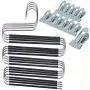 Jubapoz Pants Hangers Stainless Steel Trousers Clothes Hanger S-Shape Multi Pant Hanger Space Saving Jeans Scarf Tie Clothes-4 Pack Jubapoz Pants Hangers Stainless Steel Trousers Clothes Hanger S-Shape Multi Pant Hanger Space Saving Jeans Scarf Tie Clothes-4 Pack