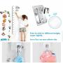 Strong Adhesive Shower Head Holder CACASO Adjustable Shower Wand Holder,Handheld Shower Head Wall Mount Bracket With 2 Hanger Hooks,Showerhead &Bidet Sprayer Bracket Better than Suction Cups