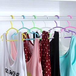 wing1 10Pcs/Lot Portable Clothes Hanger Kids Children Toddler Baby Clothes Coat Plastic Hangers Hook Household,3