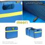 meori A100073 Outdoor Foldable Storage Box, Weatherproof and Adjustable (15 Liter / 4 Gallon or 30 Liter / 8 Gallon), in Mediterranean Blue To Organize and Carry Up To 65lbs
