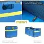 meori A100073 Outdoor Foldable Storage Box, Weatherproof and Adjustable (15 Liter / 4 Gallon or 30 Liter / 8 Gallon), in Mediterranean Blue To Organize and Carry Up To 65lbs