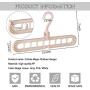 AYOTALL 6 Pack Magic Clothes Hanger 9-Hole Hanger Multifunctional Heavy Duty Plastic Magic Hook Rotatable Space Saving Storage Organizer for Wrinkle-Free Shirts, Pants, and Coats - Beige