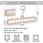 AYOTALL 6 Pack Magic Clothes Hanger 9-Hole Hanger Multifunctional Heavy Duty Plastic Magic Hook Rotatable Space Saving Storage Organizer for Wrinkle-Free Shirts, Pants, and Coats - Beige