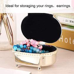 Cimenn Rings Storage Box, Classic Retro Crown Jewelry Collection Case Organizer