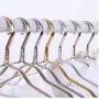 10pcs Random Color Thicker Aluminum Clothes Hanger Creative Practical Anti-Skid Drying Rack Adult Children Shirt Dress Home Wardrobe Hanger 10pcs Random Color Thicker Aluminum Clothes Hanger Creative Practical Anti-Skid Drying Rack Adult Children Shirt Dress Home Wardrobe Hanger