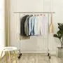 SONGMICS Clothes Garment Rack Heavy Duty Maximum Capacity 300 lb Clothing Rack on Wheels All Metal Chrome Extendable UHSR11S SONGMICS Clothes Garment Rack Heavy Duty Maximum Capacity 300 lb Clothing Rack on Wheels All Metal Chrome Extendable UHSR11S