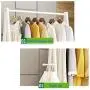 NYDZDM Clothes/Hat Rack Hangers Multifunctional Coat Rack Standing Bamboo Wood Hanger Hooks 2-Tier Hat Handbag Shoes Storage Rack Hall (160cm) White Hallway Furniture (Size : 60CM)