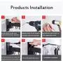 uyoyous Wall Mounted Clothes Drying Rack Retractable Fold Away Clothes Rack Space-Saver for Balcony Laundry Bathroom and Bedroom Easy to Install- Black