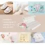 jiuding Plastic Nursery Hangers Baby Coat Hangers Space Saving Tubular Hangers for Kids Children Clothes White 36 pcs