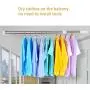 Floating Shelves Silver Closet Hardware Retractable Clothes Rail Bathroom Pole Closet Pole Clothing Finishing Rack Clothes Hanger, Free Punching Design Adjustable Length Industrial Wall Frame