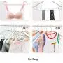 YQ WHJB Plastic Clothes Hangers,Extra Wide Shoulder Not-Slip Multifunction Standard Hanger 360 Degrees Rotate Hook for Adult 20 Pack-d