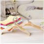 DNJKSA 42 cm Large Wood Mens Clothes Hanger Anti Slip Suit Hanger for Clothing Wardrobe Storage Fashion Shop Display Hanger(5 Pieces/Lot)