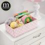 mDesign Soft Fabric Polka Dot Dresser Drawer and Closet Storage Organizer for Child/Kids Room, Nursery, Playroom - Divided Organizer Bin - Textured Print, 3 Pack - Pink/White mDesign Soft Fabric Polka Dot Dresser Drawer and Closet Storage Organizer for Child/Kids Room, Nursery, Playroom - Divided Organizer Bin - Textured Print, 3 Pack - Pink/White