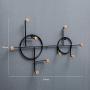 Barture-Coat rack Clothes Stand Hangers Iron Art Door Wall Shelf Hooks Entryway Kitchen Storage Creative Style (Color : #3)