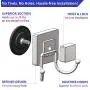 HOME SO Double Hooks with Suction Cup Holder, Prisma Collection - Removable Shower & Kitchen Hooks Hanger for Towel, Bath Robe, Coat, Loofah (2-Pack) HOME SO Double Hooks with Suction Cup Holder, Prisma Collection - Removable Shower & Kitchen Hooks Hanger for Towel, Bath Robe, Coat, Loofah (2-Pack)