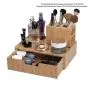 MobileVision Bamboo Makeup Drawer Organizer, Cosmetics Storage Box, Break Resistant Display Case and Drawer