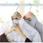 20Pcs DIY Creative Mini Antislip Clothes Hanger Home Easy Hook Closet Organizer Storage Rack Holder Hook Home Living Storage Random Color