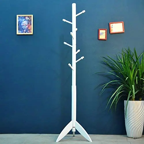 NYDZDM 175CM Coat Rack Stand 8 Hooks Clothes Stand Tree Stylish Wooden Hat Coat Rail Stand Rack Clothes Jacket Storage Hanger Organiser (Color : A) NYDZDM 175CM Coat Rack Stand 8 Hooks Clothes Stand Tree Stylish Wooden Hat Coat Rail Stand Rack Clothes Jacket Storage Hanger Organiser (Color : A)
