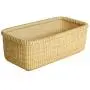 Teng Tian Basket Storage Basket Square Boxes Desktop Organizer America White Wood Imported Indonesian Rattan Casual Style,