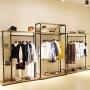 Industrial Pipe Clothing Rack With Wood Board Retro Heavy Duty Garment Rack Floor-Standing Hangers Clothes Shelves for Retail Store