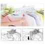 MEIYIN Plastic Cloth Hanger Collapsible Rotating Anti-Skid Drying Rack
