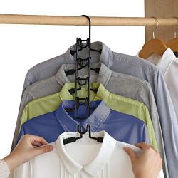 ZJW Multi Layer Hangers, Multi Function Hangers for Wardrobes Space Saving All Kinds of Clothes