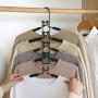 KYCPTNFJ Multi-Layer Anti-Slip Clothes Hangers Save Space 5 in 1 Metal Laundry Rack Storage for Shirt Sweater Suit Dress Coat