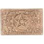 KayJayStyles Hand Carved Pentagram Wooden Storage Boxes (Large, Star)