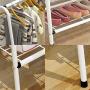 Angels home Creative White Coat Rack Drop Subway Art Hanger Simple Modern Clothes Rack Bedroom Living Room Floor Hanger