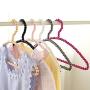WHOSEE 12 Pack Clothes Pearl Hanger 10KG Weight Bearing Trouser Bead Skirts Hanging Holder White
